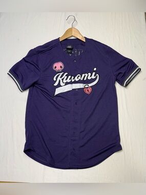SANRIO KUROMI BASEBALL JERSEY / SHIRT KUROMI SKULL SIZE S-M UNISEX